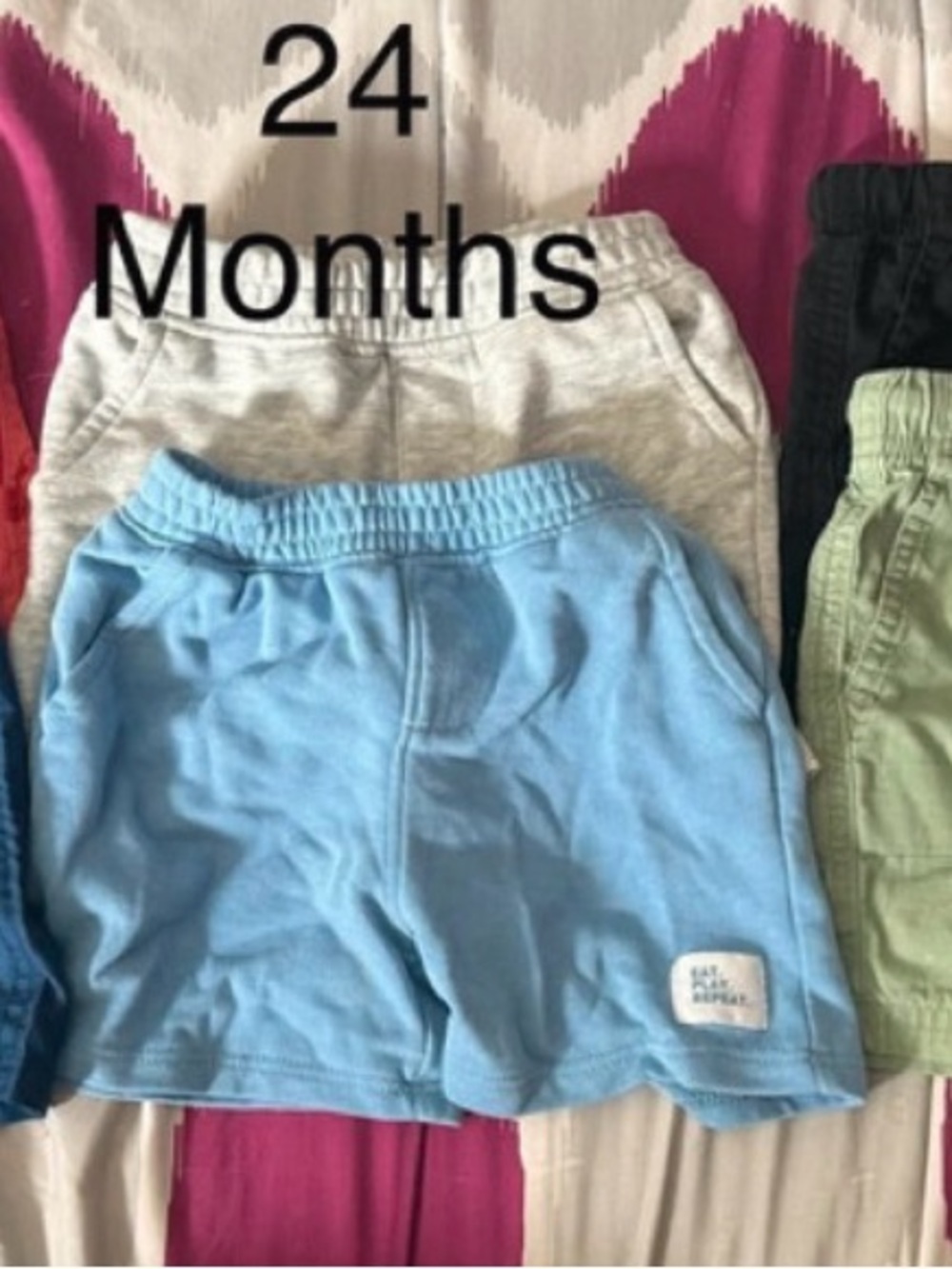 Kids Pull-On Shorts-9/12M, 24M, 2T